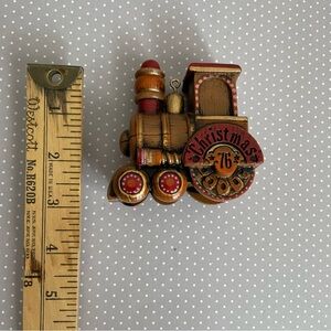 Vintage Christmas Train Ornament